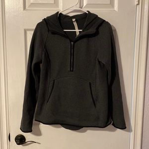 Lululemon, sweater, gray, size 10, half zip